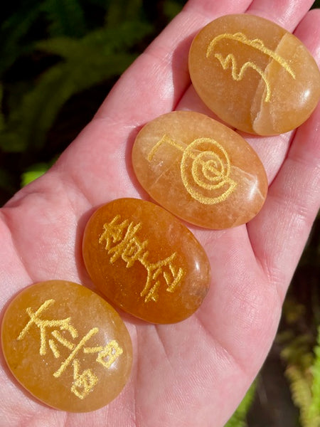 Carnelian Reiki Set (Set of 4) - Morganna’s Treasures