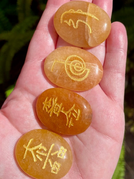 Carnelian Reiki Set (Set of 4) - Morganna’s Treasures