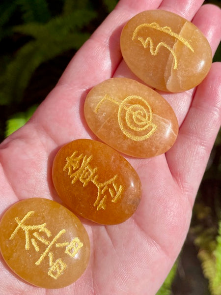 Carnelian Reiki Set (Set of 4) - Morganna’s Treasures