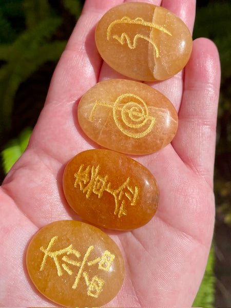 Carnelian Reiki Set (Set of 4) - Morganna’s Treasures