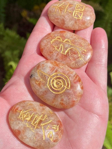 Sunstone Reiki Set (Set of 4) - Morganna’s Treasures