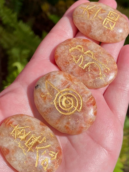 Sunstone Reiki Set (Set of 4) - Morganna’s Treasures