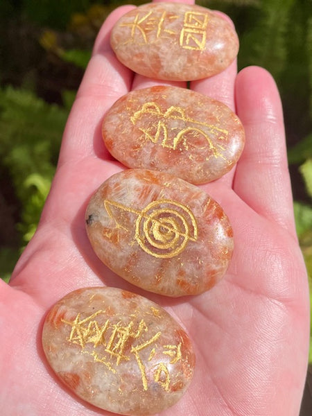 Sunstone Reiki Set (Set of 4) - Morganna’s Treasures