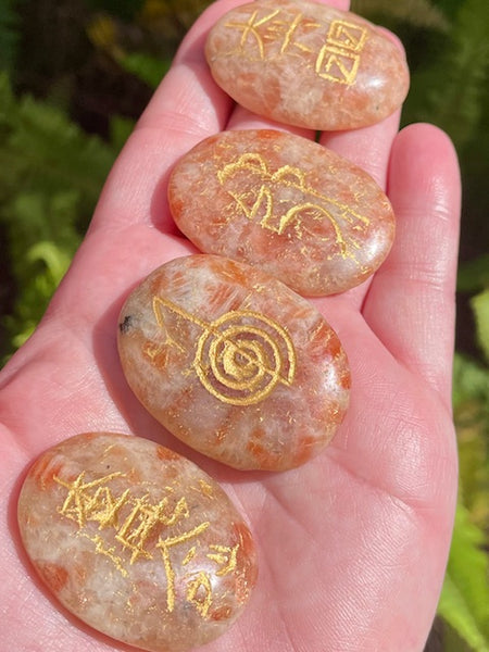 Sunstone Reiki Set (Set of 4) - Morganna’s Treasures