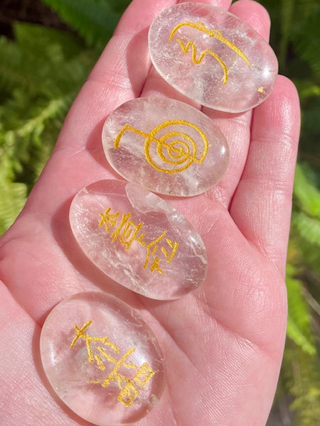 Clear Quartz Reiki Set (Set of 4) - Morganna’s Treasures