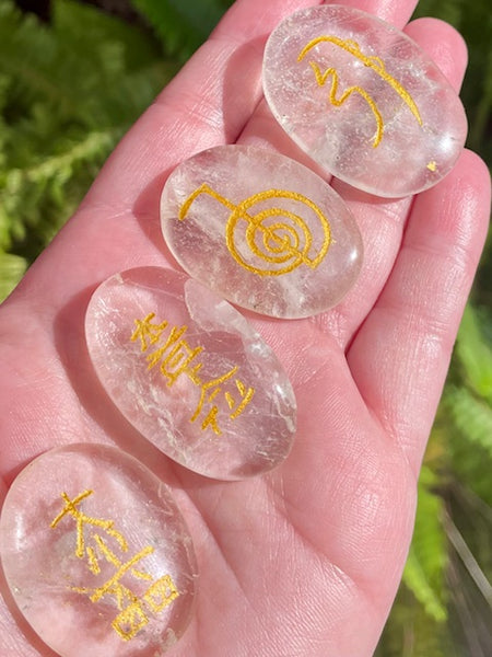 Clear Quartz Reiki Set (Set of 4) - Morganna’s Treasures