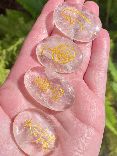 Clear Quartz Reiki Set (Set of 4) - Morganna’s Treasures