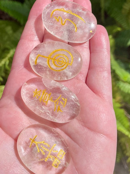 Clear Quartz Reiki Set (Set of 4) - Morganna’s Treasures
