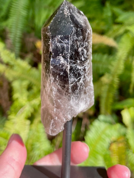 Smoky Quartz Point on Metal Base - Morganna’s Treasures