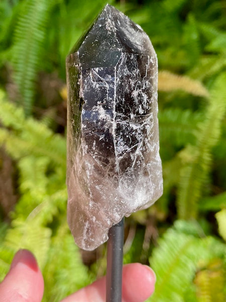 Smoky Quartz Point on Metal Base - Morganna’s Treasures
