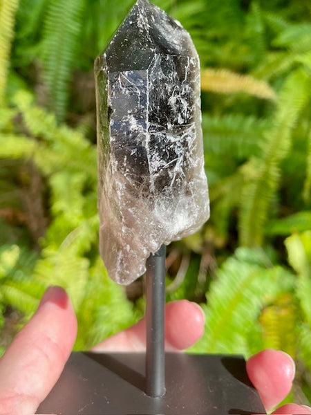 Smoky Quartz Point on Metal Base - Morganna’s Treasures