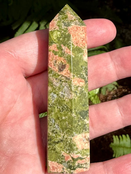 Unakite Healing Wand