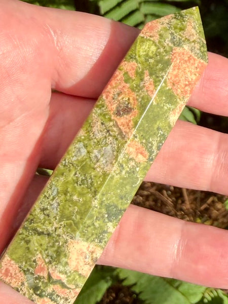 Unakite Healing Wand