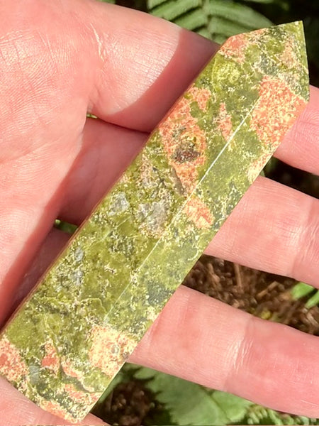 Unakite Healing Wand