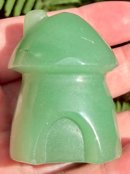 Green Aventurine Mushroom House