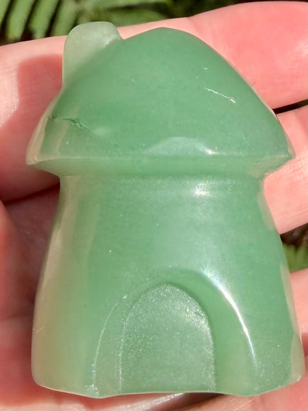 Green Aventurine Mushroom House