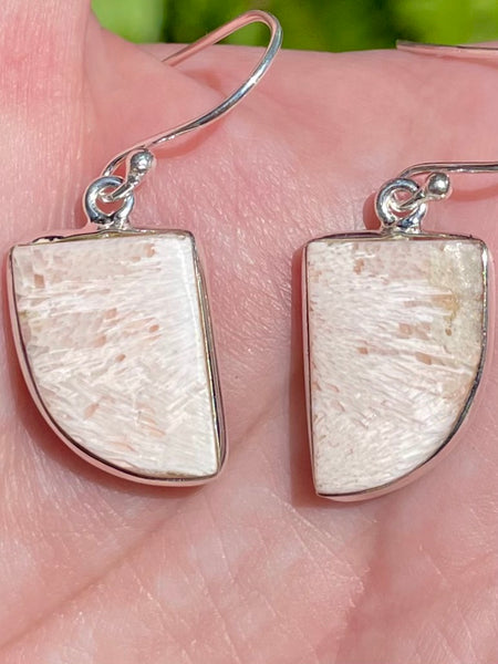 Orange Scolecite Earrings - Morganna’s Treasures