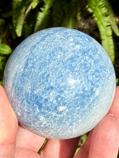 Blue Calcite Sphere - Morganna’s Treasures