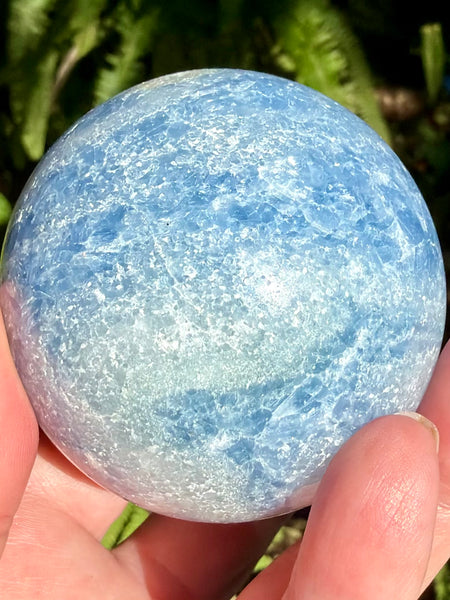 Blue Calcite Sphere - Morganna’s Treasures