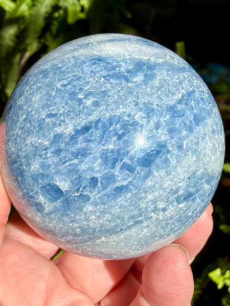 Blue Calcite Sphere - Morganna’s Treasures