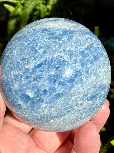 Blue Calcite Sphere - Morganna’s Treasures