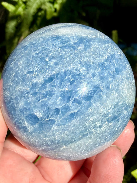 Blue Calcite Sphere - Morganna’s Treasures