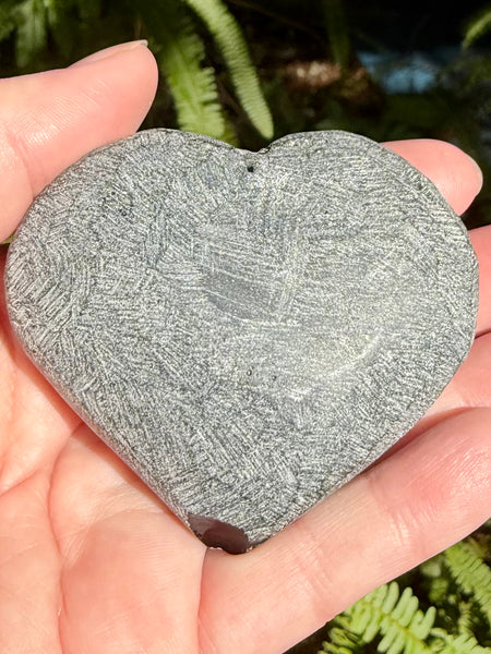 Rough Obsidian Heart Palm Stone - Morganna’s Treasures