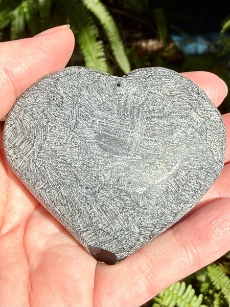 Rough Obsidian Heart Palm Stone - Morganna’s Treasures