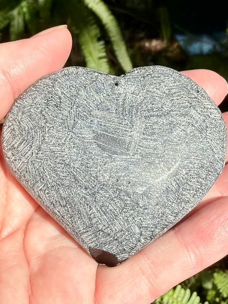 Rough Obsidian Heart Palm Stone - Morganna’s Treasures