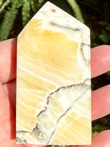 Banded Calcite Tower - Morganna’s Treasures