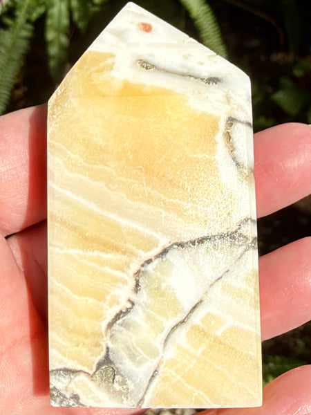 Banded Calcite Tower - Morganna’s Treasures