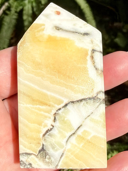 Banded Calcite Tower - Morganna’s Treasures