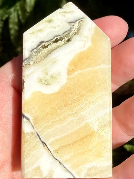 Banded Calcite Tower - Morganna’s Treasures