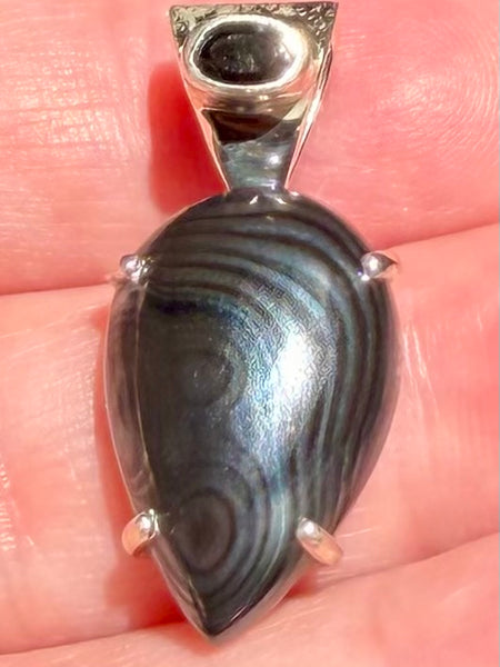 Psilomelane & Black Onyx Pendant - Morganna’s Treasures