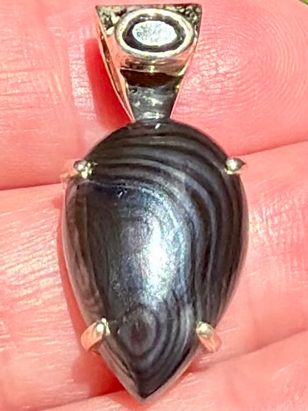 Psilomelane & Black Onyx Pendant - Morganna’s Treasures