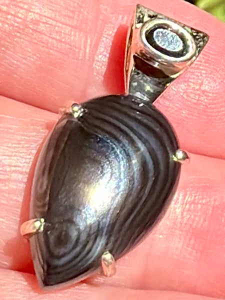 Psilomelane & Black Onyx Pendant - Morganna’s Treasures