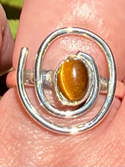 Tigers Eye Ring Size 8 - Morganna’s Treasures