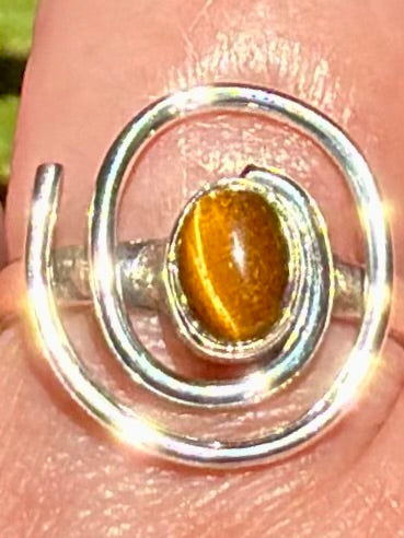 Tigers Eye Ring Size 8 - Morganna’s Treasures