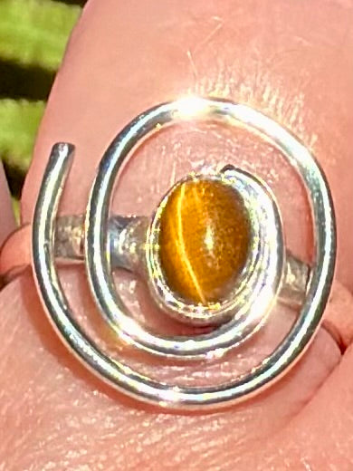 Tigers Eye Ring Size 8 - Morganna’s Treasures