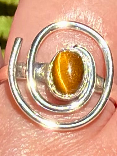 Tigers Eye Ring Size 8 - Morganna’s Treasures