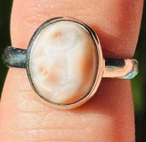 Natrolite Ring Size 6