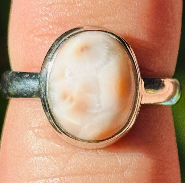 Natrolite Ring Size 6