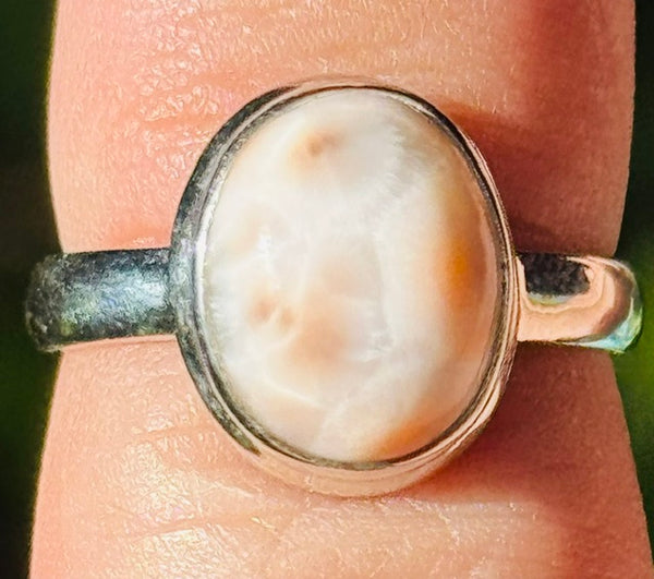 Natrolite Ring Size 6