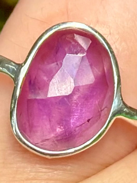 Faceted Amethyst Ring Size 8