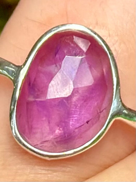 Faceted Amethyst Ring Size 8