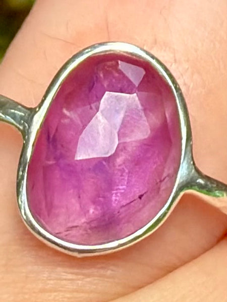 Faceted Amethyst Ring Size 8