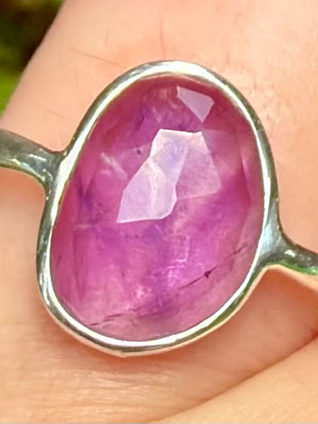 Faceted Amethyst Ring Size 8