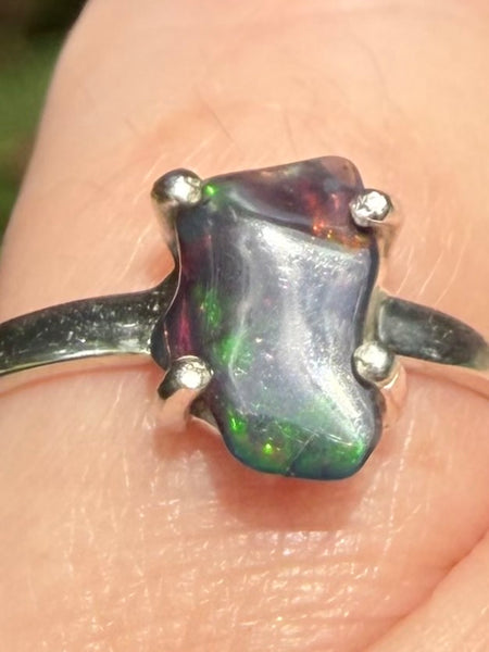Chalama Black Opal Ring Size 6.5