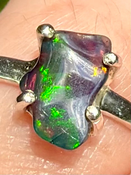 Chalama Black Opal Ring Size 6.5