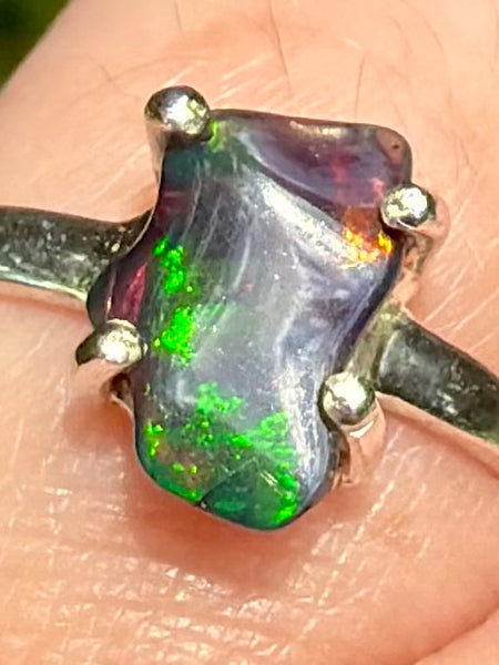 Chalama Black Opal Ring Size 6.5